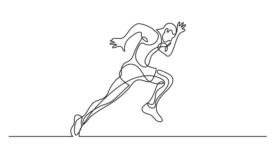 Animation of One Line Drawing Stock Footage Video (100% Royalty-free