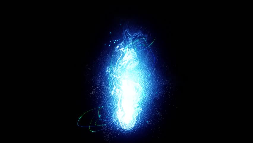 Stock video of particle magic liquid animation. abstract neon ...