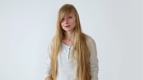 Beautiful Long Haired Girl Of European Stock Footage Video 100