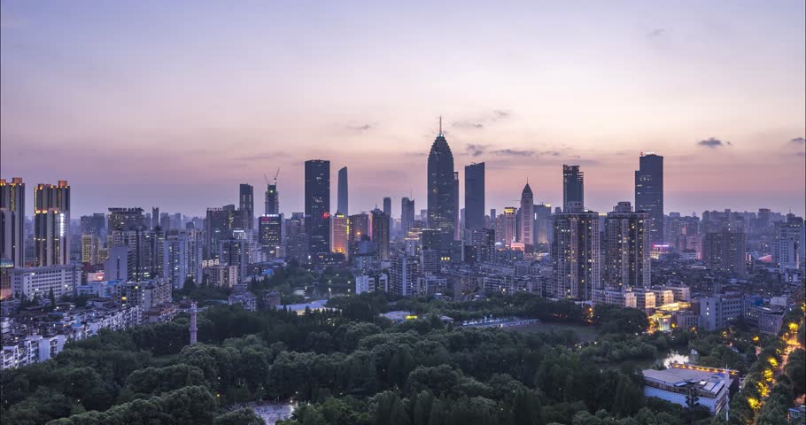 Cityscape view of Wuhan from the tower image - Free stock photo ...