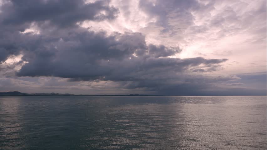 Storm clouds over the dusk lake landscape image - Free stock photo ...