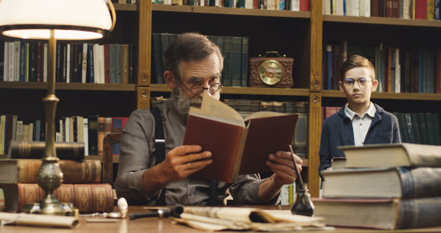 Old read. Old man read book. Librarian old man. Old man reading book. Librarian old man talking.