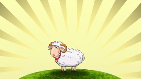Cartoon Sheep Animation Eid Al Adha Stock Footage Video (100% Royalty-free)  1013958500 | Shutterstock