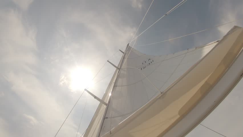 Sail Flapping in the Wind Stock Footage Video (100% Royalty-free ...