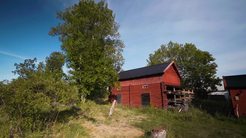 An Old Swedish Barn In Stock Footage Video 100 Royalty Free
