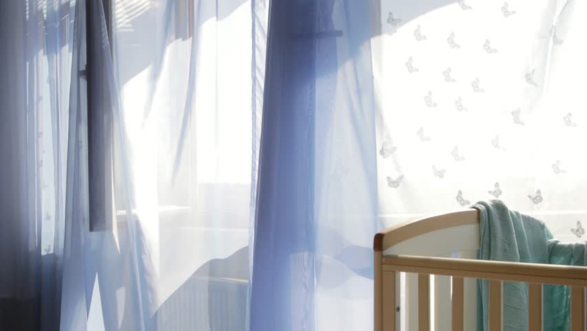 Empty Baby Boy Room Blue Stock Footage Video 100 Royalty Free