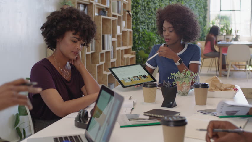 African American Business People Meeting Stock Footage ...