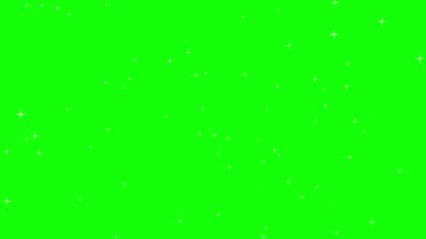 Shining Stars Green Background Stock Footage Video (100% Royalty ...