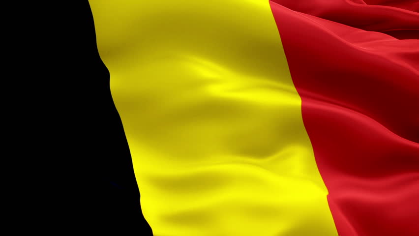 Belgium Flag Video Waving in Stock Footage Video (100% Royalty-free