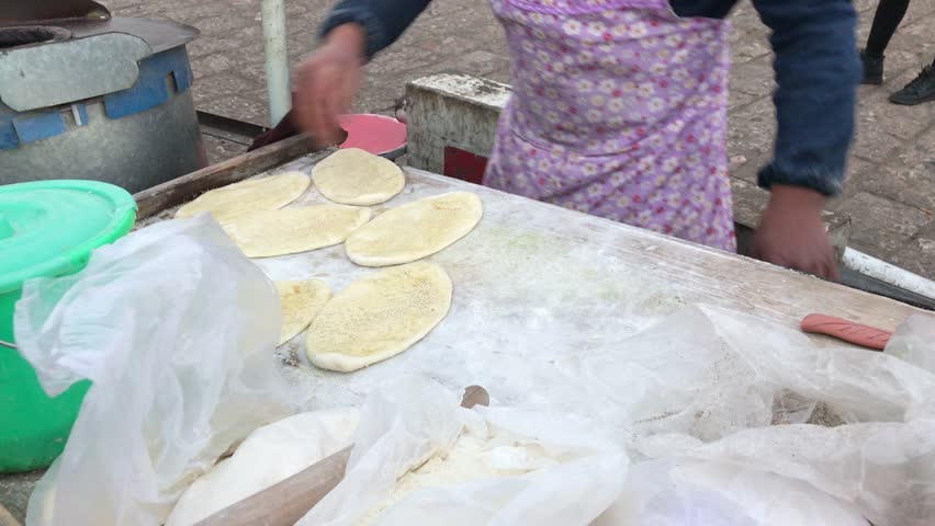 Street Food Fresh Naan Stock Footage Video 100 Royalty Free