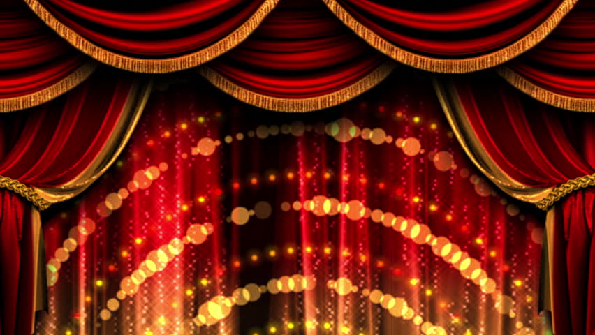 Red Theatre Curtains And Drapes Stock Footage Video 100
