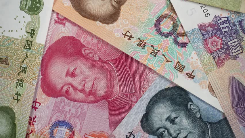 China Yuan Banknotes Rotation Chinese Currency Bank Notes 4k - china yuan banknotes rotation chinese currency bank notes 4k uhd video clip