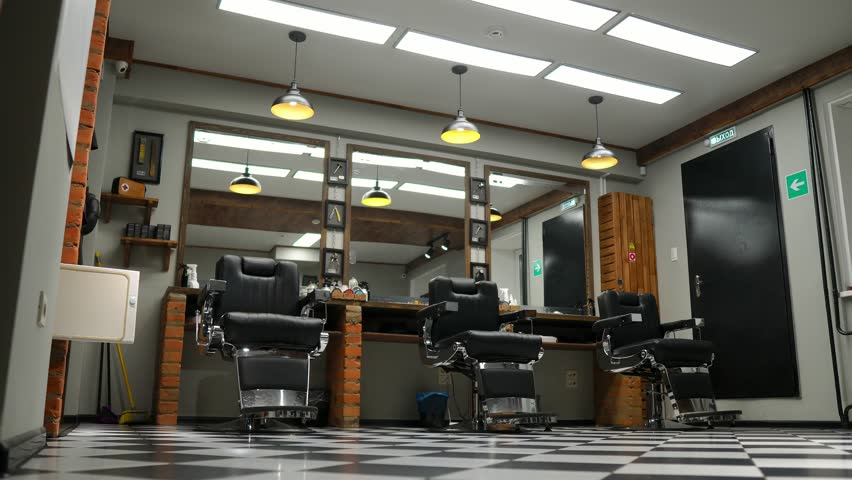 4k00 15vintage Hanging Lamps In Hairdressing Salon Ceiling Retro Vintage Hanging Lamps In Hairdressing Salon Ceiling Retro Lamp Barber Pole Hair Interior Metal Lights