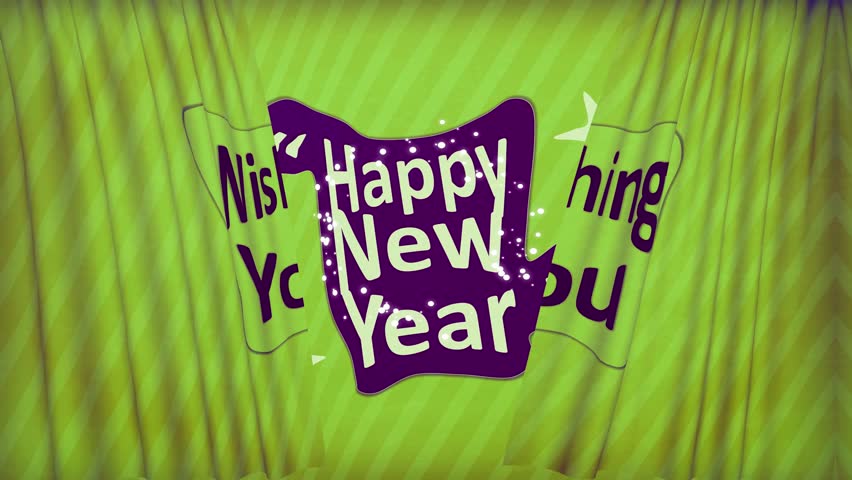 2020 Happy New Year Vintage Stock Footage Video 100 Royalty Free