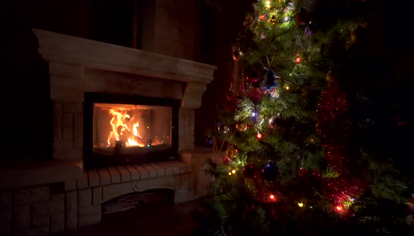 Amazing Christmas Tree Blinking Colorful Stockvideos