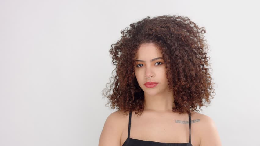 Mixed Race Black Woman With Stock Footage Video 100 Royalty