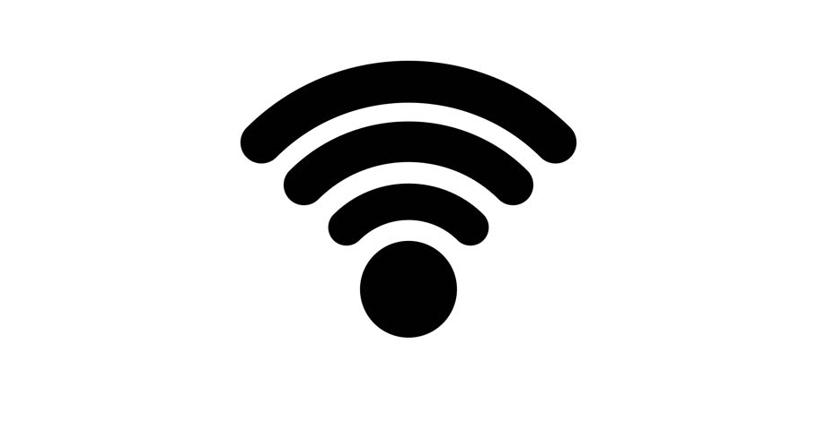 Animation Of Icon Wifi Wireless Stock Footage Video 100 Royalty