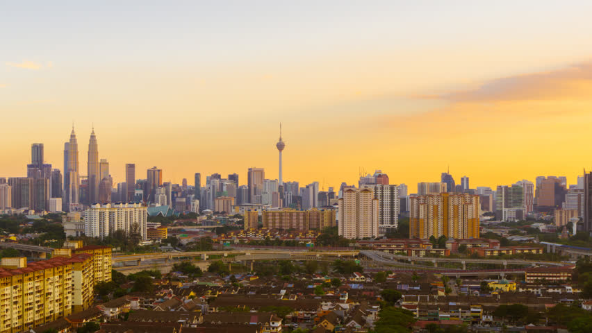 Time Lapse: Kuala Lumpur City Stock Footage Video (100% ...