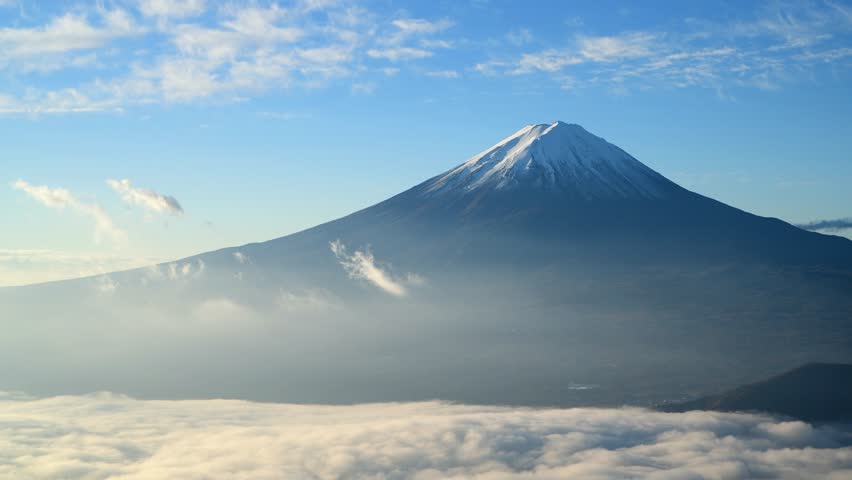 Landscape With Clouds And Mount Fuji Japan Image Free Stock Photo