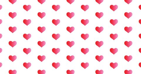 Soft Pink Color Gradient Hearts Background Clip Motion Backdrop Video In A Seamless Repeating Loop Pretty Love Family Romance Themed Heart Icon Pattern Background High Definition Motion Video Clip