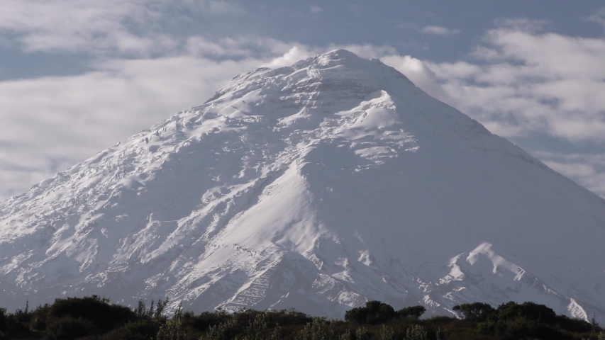 Mountain and Volcano with snow-capped in the landscape image - Free ...