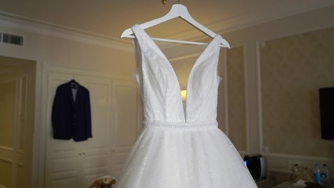 Wedding Dress Successfully Preserved Stock Footage Video 100
