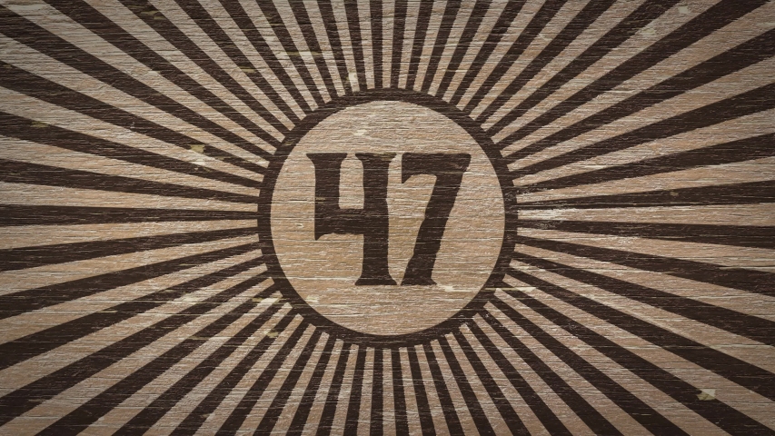 Number Forty Seven On Wooden Texture Stock Footage Video 100
