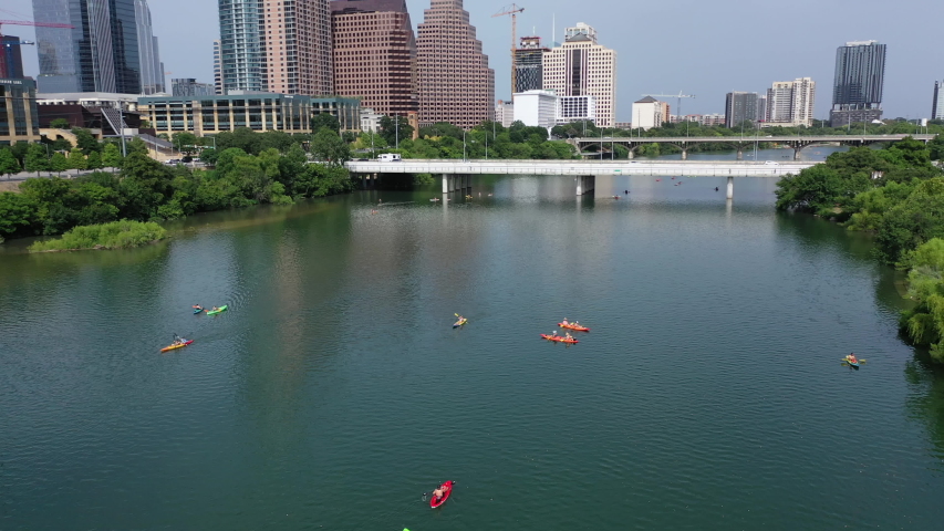 Lake and landscape and Austin Skyline, Texas image - Free stock photo ...
