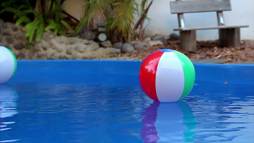 Colorful Beach Balls Floating in Stock Footage Video (100% Royalty-free