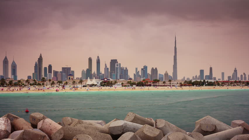 Dubai City Downtown Beach Bay Stock Footage Video 100 Royalty Free 11554520 Shutterstock