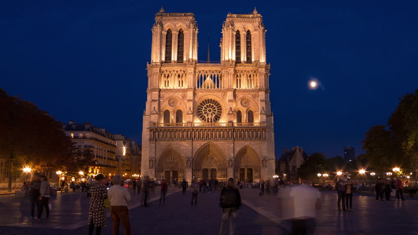 Notre Dame Cathedral Paris Day Stock Footage Video 100