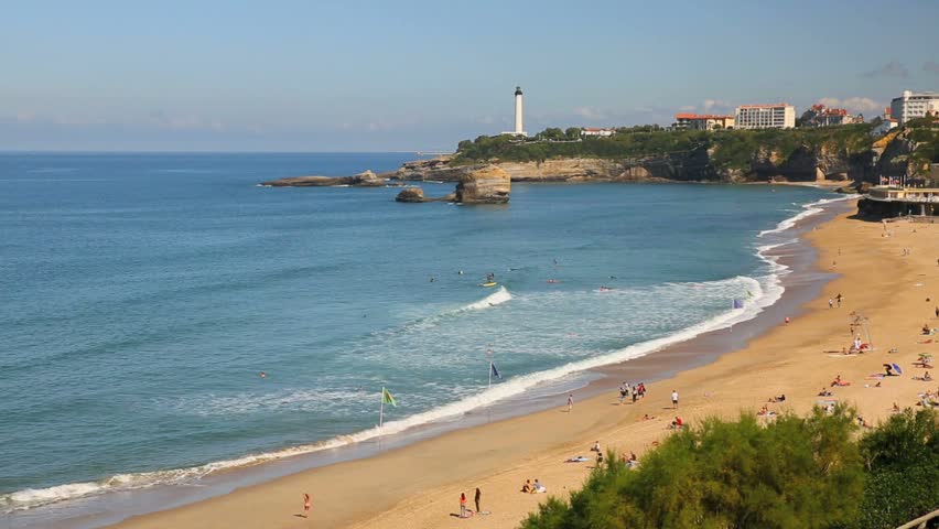 View Of Biarritz Grande Plage Stock Footage Video 100 Royalty Free 11865020 Shutterstock