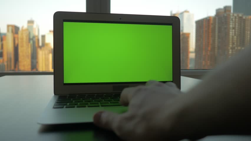 Laptop Desk View In Modern Stock Footage 100 Royalty Free 12549500 Shutterstock