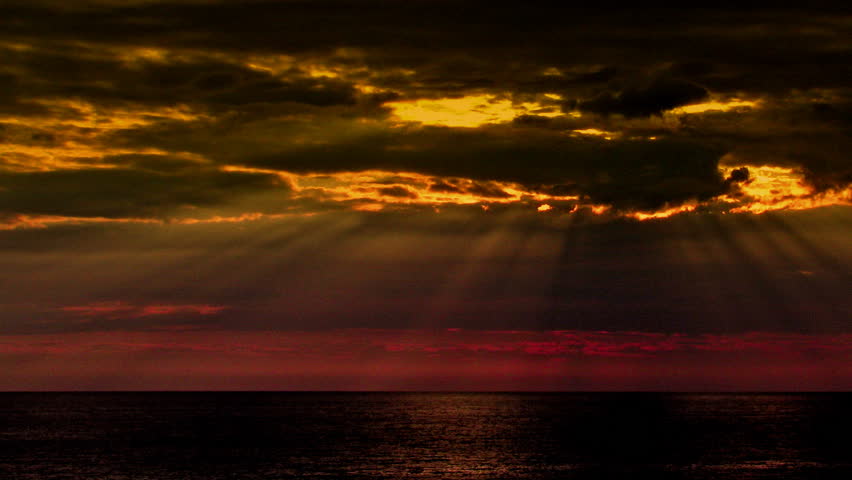 red seas and red skies