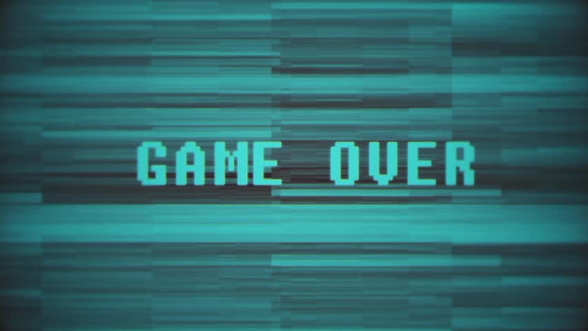 Game Over Screen Glitch Game Stock Footage Video (100% Royalty-free ...