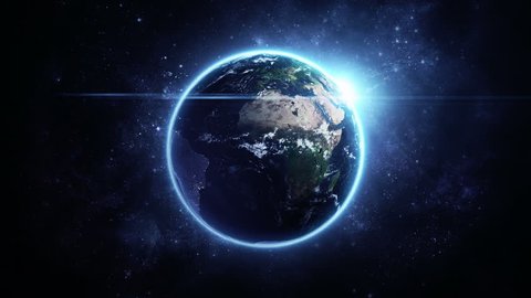 Glowing Globe Earth chemical reaction