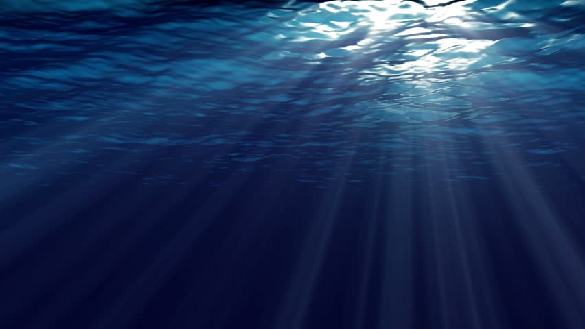 High Quality Looping Animation Of Night Ocean Waves From Underwater ...