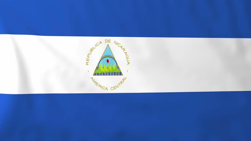 Flying Flag Of NICARAGUA | LOOPED | Stock Footage Video 709333 ...