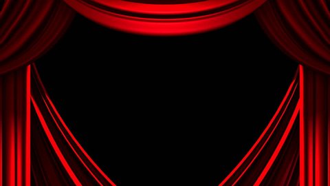 Red Stage Curtain On Black Background Stock Footage Video (100%  Royalty-free) 14069930 | Shutterstock