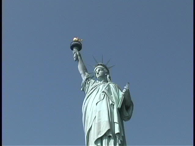 Stock Video Of The Statue Of Liberty Stands With 1436560 Shutterstock