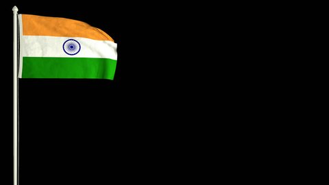 Indian Flag Waving Wind Png Alpha Stock Footage Video (100% Royalty-free)  14366530 | Shutterstock