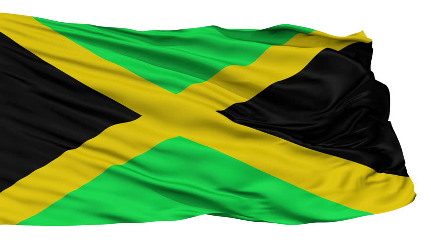 Flag Of Jamaica Beautiful 3d Animation Of Jamaica In Loop Mode Stock ...