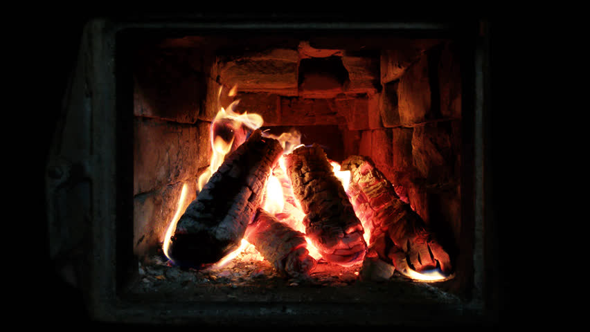Wooden Fire Beams Burning In Stock Footage Video 100 Royalty
