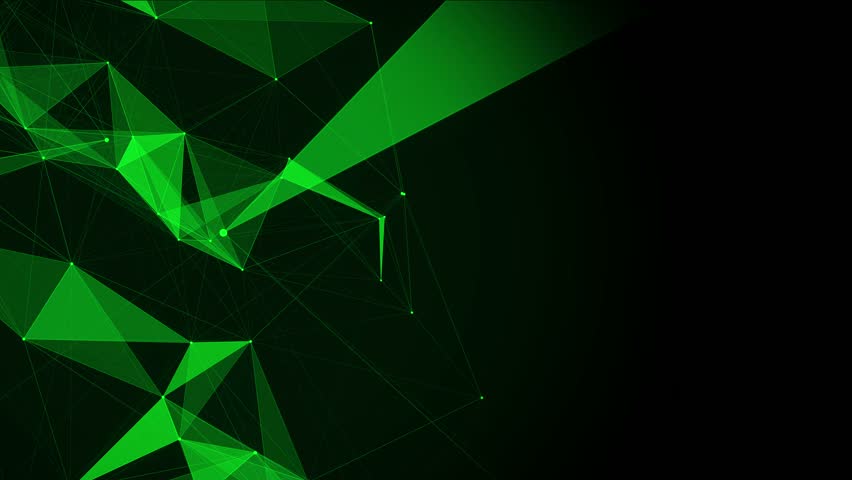 Green Polygon Background for Presentation Stock Footage Video (100%