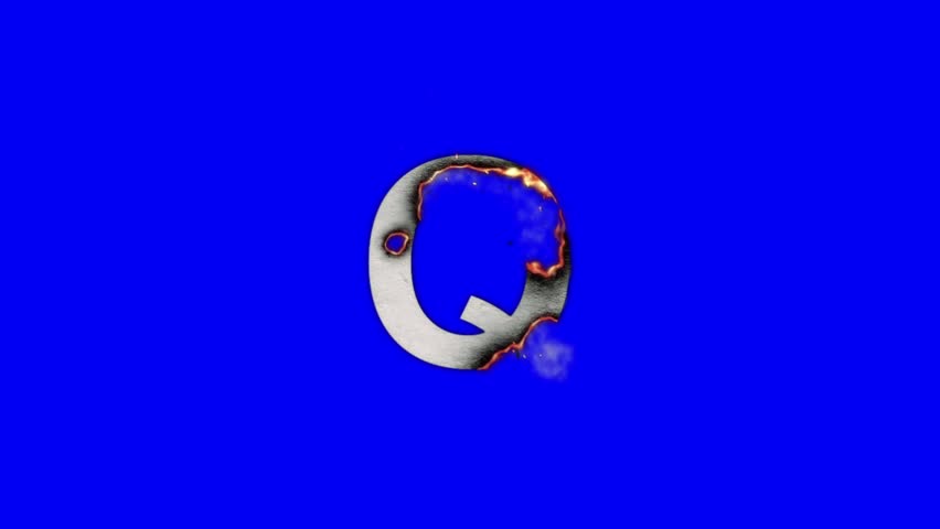 capital letter q spelled with white sparklers on green screen stock letter q videos