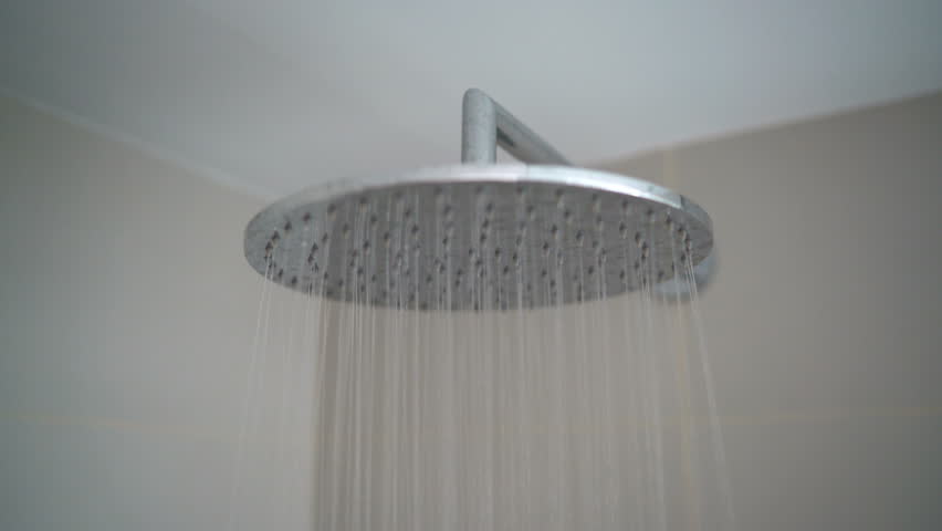 Round Ceiling Rain Shower Showerhead Stock Footage Video 100 Royalty Free 15167380 Shutterstock