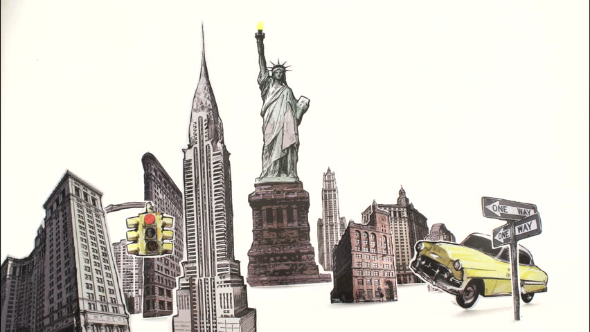 Stock Video Clip Of New York City Landmarks Buildings Cut Stock Video Clip Of New York City Landmarks Buildings Cut Shutterstock