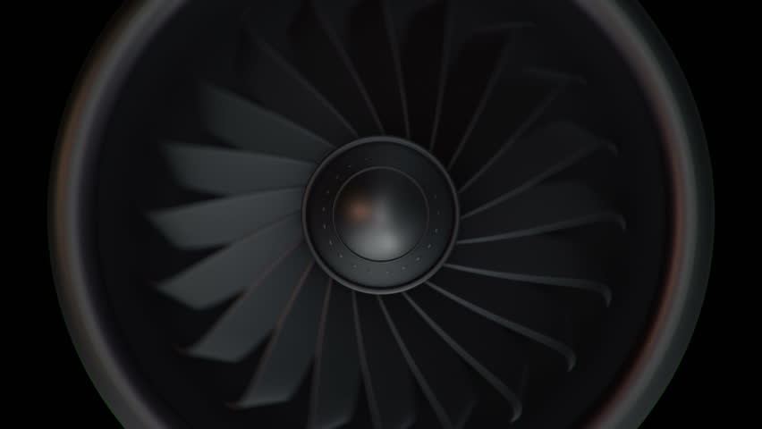 Animation of Rotating Jet Engine Stock Footage Video (100% Royalty-free ...