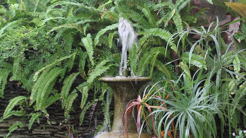 Decorative Outdoor Water Fountains Stock Footage Video 100