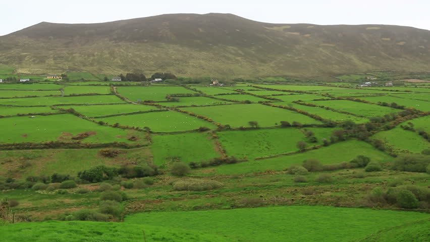 Rolling Hills Of Irish Country Landscape Stock Footage Video 16911424 ...